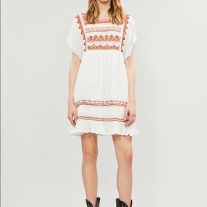 free people sunrise wanderer embroidered minidress